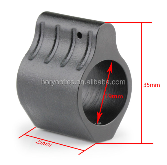 Стальной низкопрофильный газовый блок AR. 750 556 5,56 223 + рулонный штифт Micro Low Profile 0,75 Inch M4 / AR15 низкопрофильный газовый блок