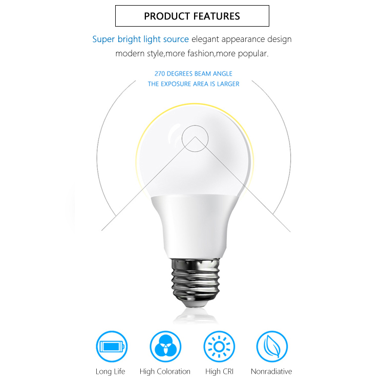 2020 high quality A60 led filament 3W 5W 7W 9W 12W 15W 18W energy saving 2020 new product a60 led bulb