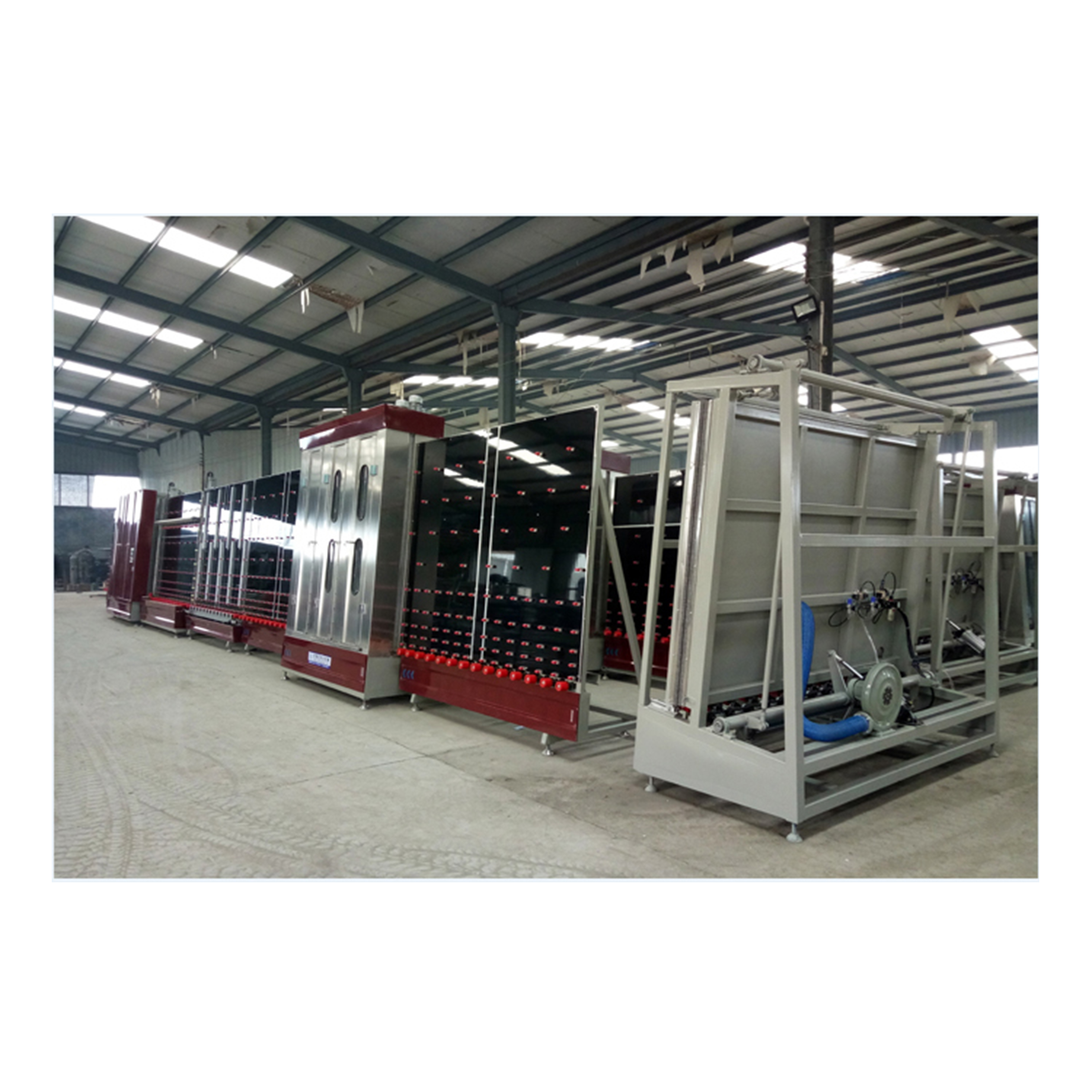 horizontal flat glass insulating glass automatic production line double glazed glass machinery plant