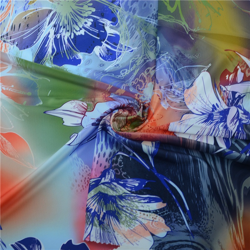 Лидер продаж 2018, красивая шелковая ткань из органзы с цифровой печатью (TLD-0059)