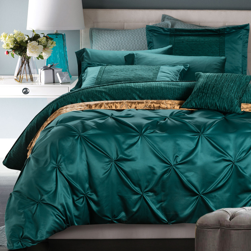 Bedskirt-Decor Pillow Extra Soft Comforter Set-Home Luxury Goose DownBedding-Easy Fit-Feather Breathable & Cooling-Wrinkle Free