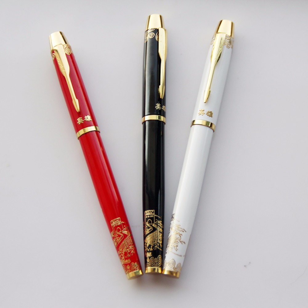 Ручка перьевая в классическом стиле, подарочный набор, металлическая каллиграфическая ручка, роскошный карандаш с индивидуальным логотипом