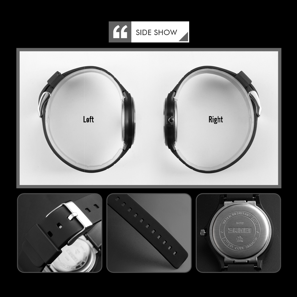 colorful SKMEI 1419 simple fashion watches men luxury brand 3 atm water resistant watch men wristwatch