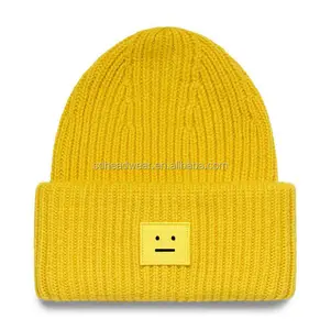Шапка смайлик. Acne Studios шапка. Acne Studios шапка желтая. Шапка бини желтая. Смайлик в шапке.