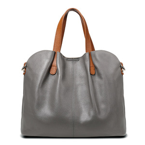2019 wholesale online shopping soft cow genuine leather tote bag bags woman ladies leather handbag ladies hand bags