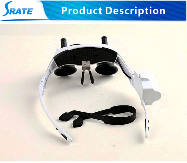 NO.9892G-3A Lunettes Extension De Cils Médical Loupes Dentaires Chirurgicales Loupes avec Lumière LED