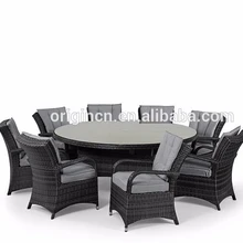 Practical Patio Wicker Space Saving Outdoor Rattan Sofa Furniture 8 Seater Rattan Table Chairs Set View Table Chairs Set Oem Origin Product Details From Jinhua Origin Furniture Co Ltd On Alibaba Com