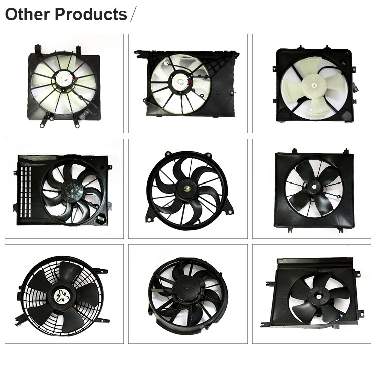 テレパン DYNS-2-025 Radiator Condenser Cooling Fan Assembly for Nissan