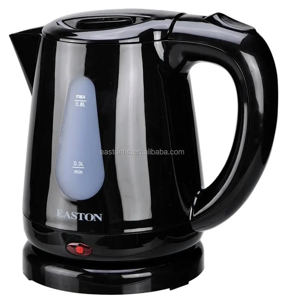 black plastic kettle