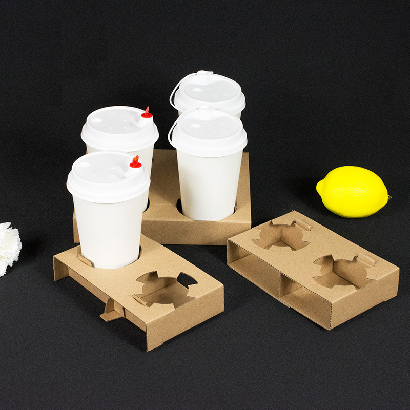 Disposable Custom Take Away Craft Coffee Paper Cup Sleeve /Holder
