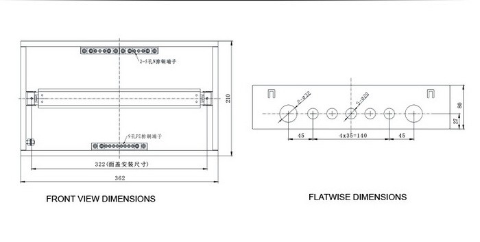 mcb distribution box board 16 ways high quality metal distribution box zhejiang wenzhou yueqing