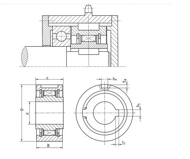 CKA3585 CK-A3585 One Way Clutch Bearings For Textile Equipment