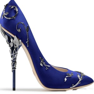 blue prom heels