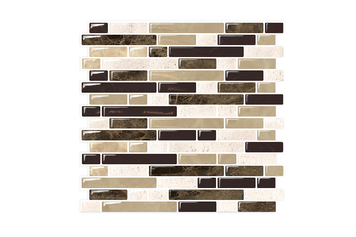 Fish bones design Vinyl 3D Peel and Stick Wall Tile Backsplash