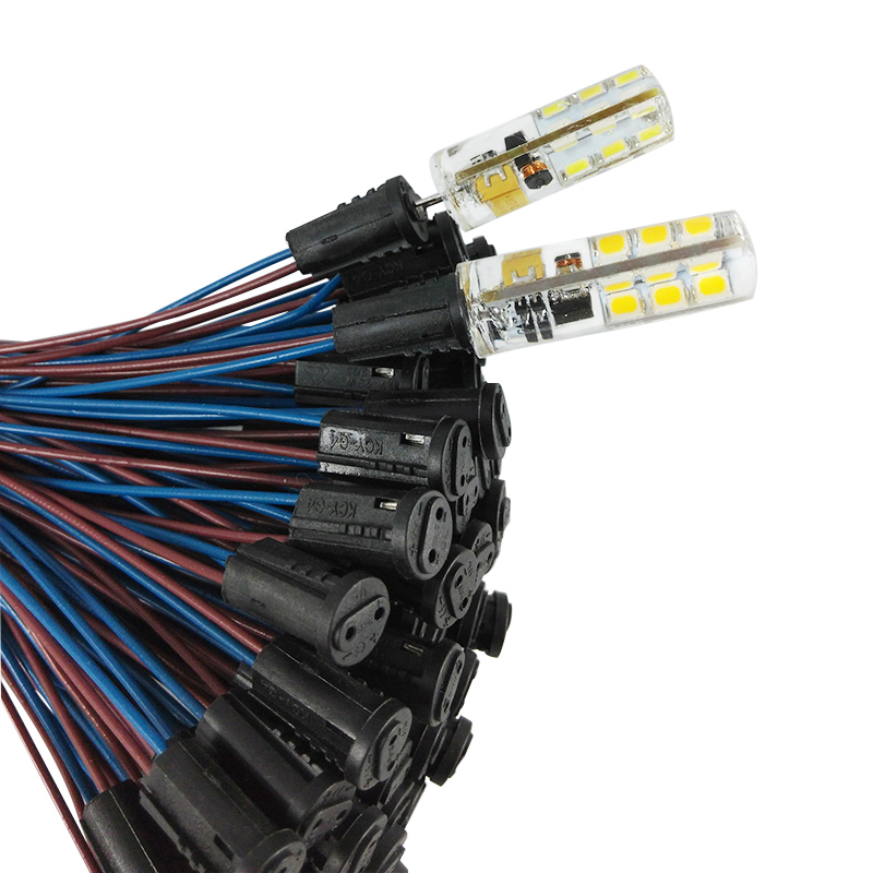 50 cm G4 Led support de lampe à économie d'énergie prise de lampe en cristal avec prise de câble prise de pied de lampe de Base G4