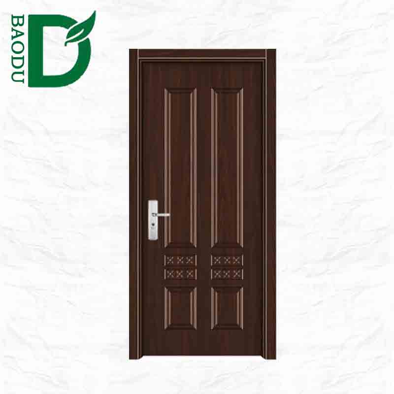 Venta caliente americano puerta de acero interior única pre colgada puerta de metal