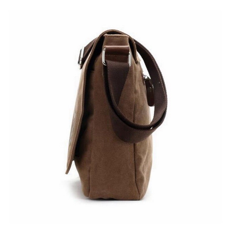 Sac de messager en toile vintage de haute qualit&eacute; pour ordinateur portable hommes sac &agrave; bandouli&egrave;re en toile