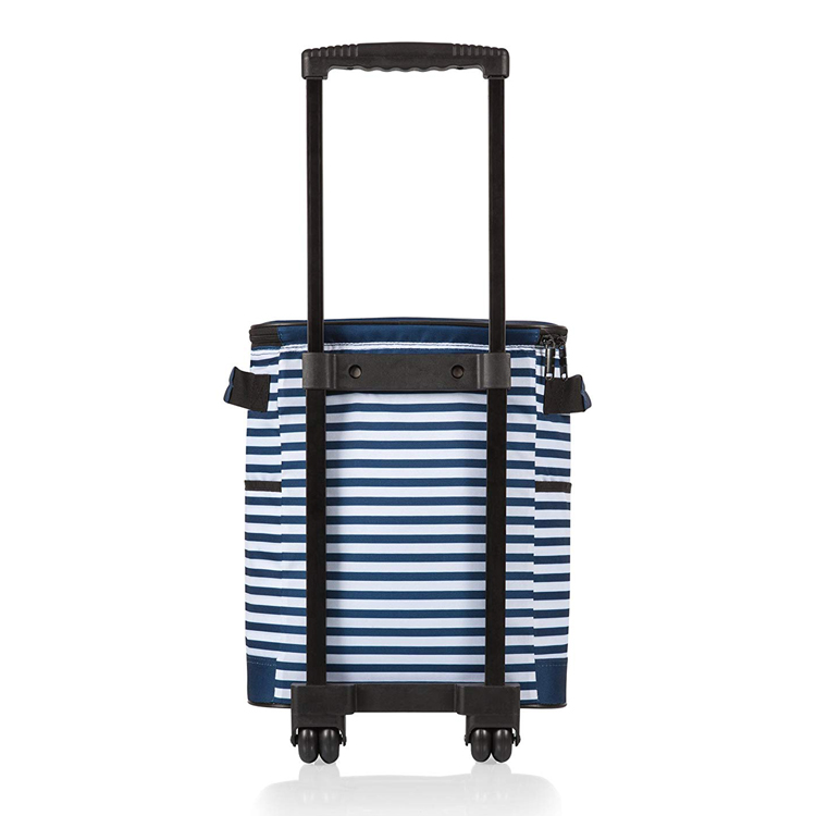 Grande borsa termica da picnic per trolley da pranzo isolata per esterni con ruote