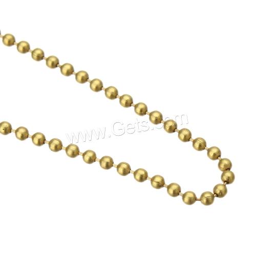 WHOLESALE LOT 50 100 200 500 1000 BALL CHAIN 2.4mm 24/" Bronze Tone Best Price
