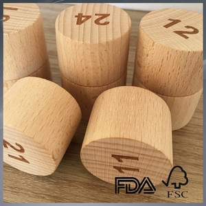 round wooden blocks