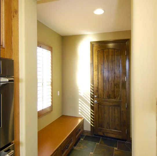 Kit pour Porte Intérieure En Bois Massif avec Nouveau Système de Montage Rapide