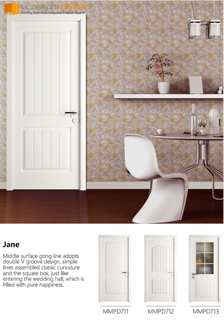 Modern plywood teak log door interior door home door