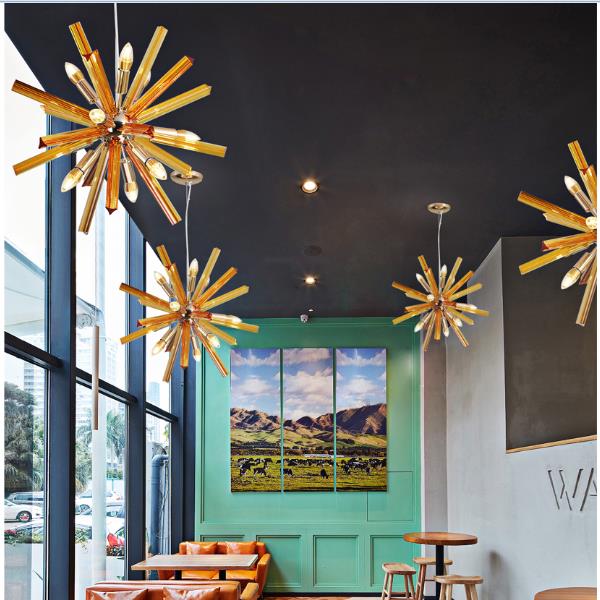 popular modern decorative handmade smoked glass pendant light  for living room
