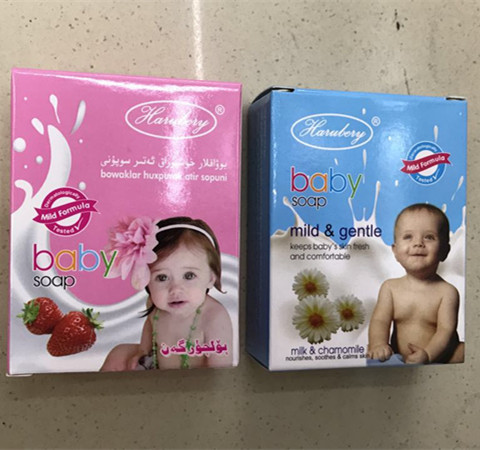 Мягкий мягкий уход за кожей ребенка свежий Средний состав 80 г Детское Мыло