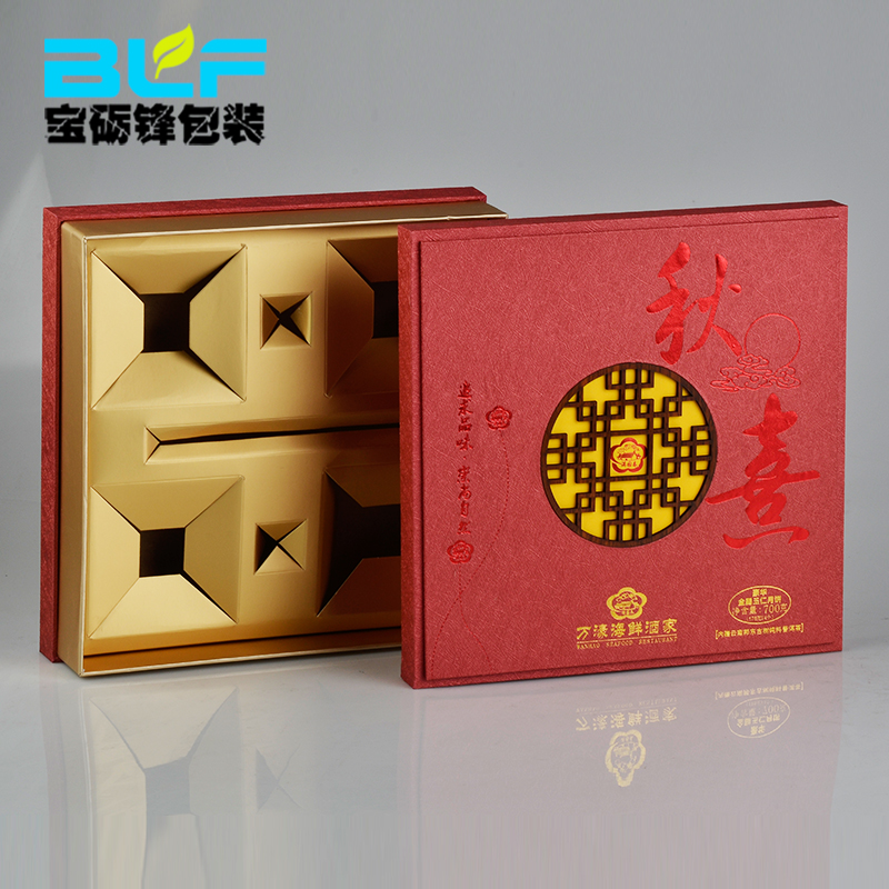 Сделанная на заказ бумажная Подарочная коробка для еды moonторт сверху и снизу