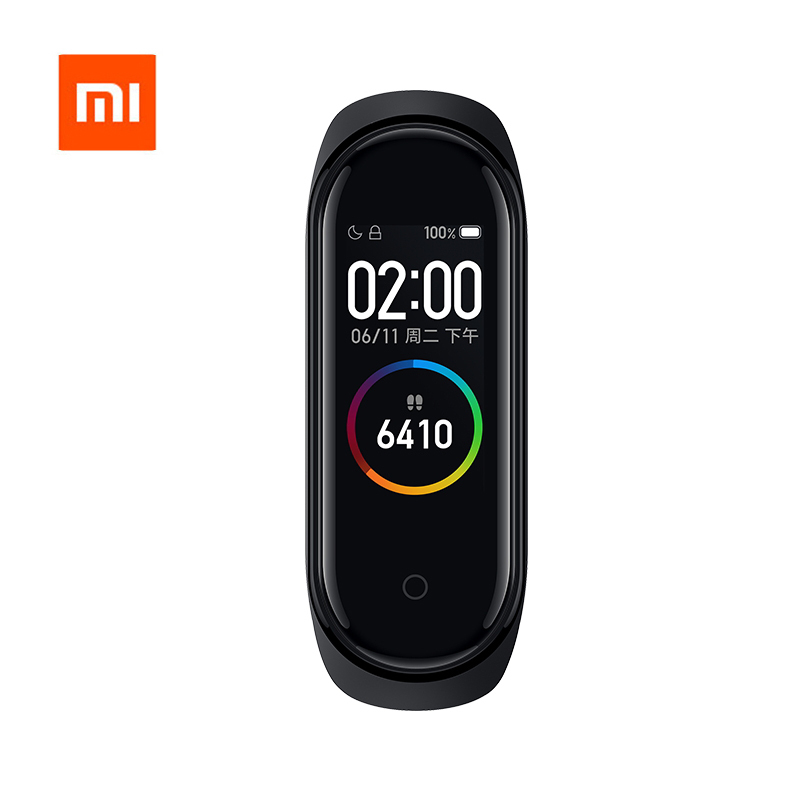 Оригинальный Xiaomi Mi Band 4 цветной экран Смарт-браслет Mi Band 4 фитнес-браслет с пульсом BT 5,0 AI пульсометр Mi Band 4
