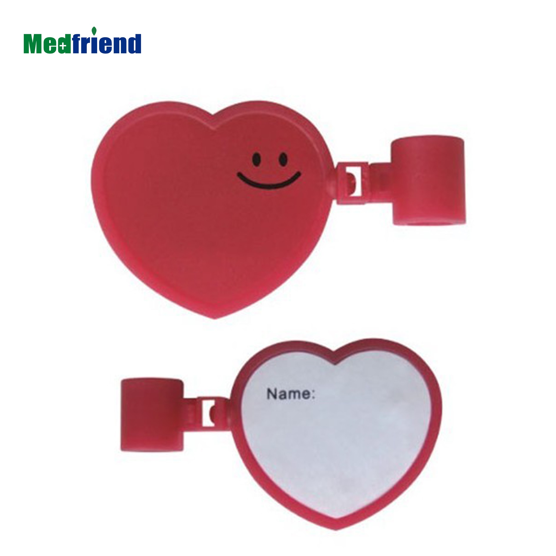 Пластиковый медицинский стетоскоп в форме сердца, именная бирка, ID держатель для медицинской рекламы