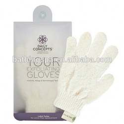 Hot selling exfoliating gloves
