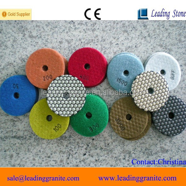Diamond Polishing Pads 4 inch wet//dry Granite Marble Concrete Stone 2000grit GW