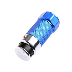 Mini Car Cigarette Lighter LED Flashlight Torch Rechargeable 7 Colors Optional