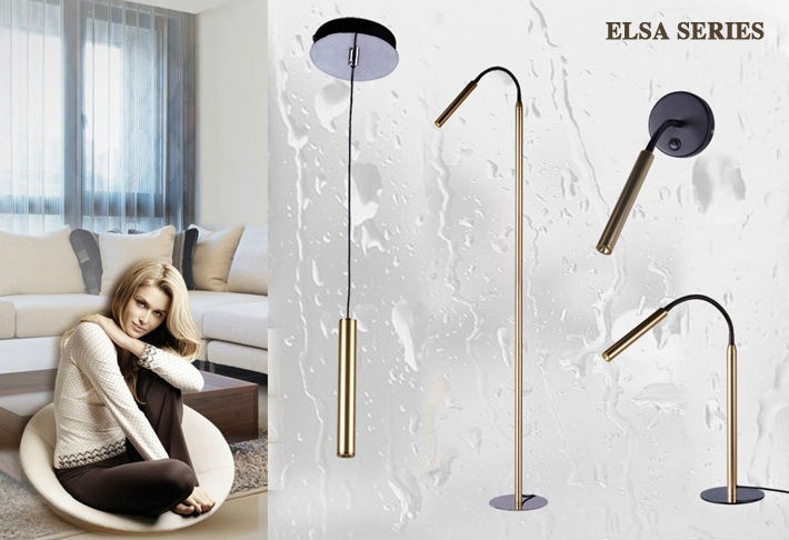 Hot sale metal modern gold flexible gooseneck led floor lamp