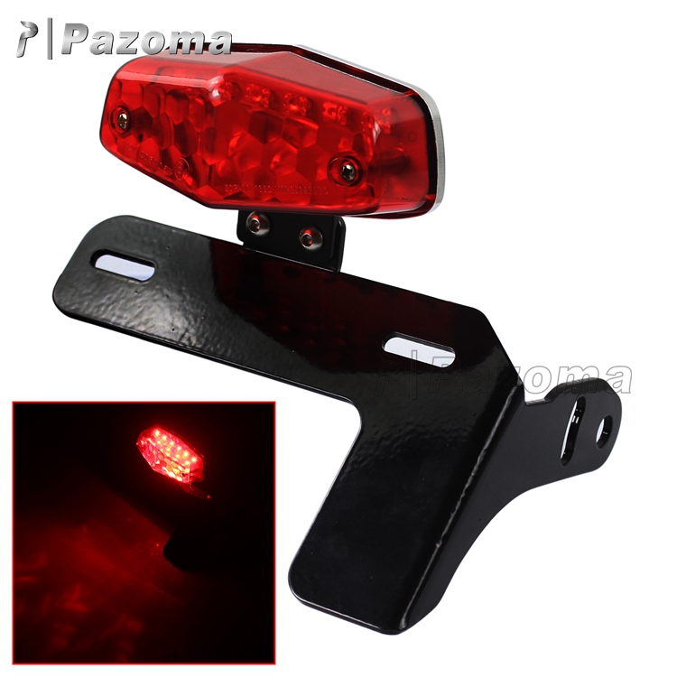 Motorcycle E-Marked Euro Clear 10 LED Taillight Running Brake Stop Tail Lamp Hot