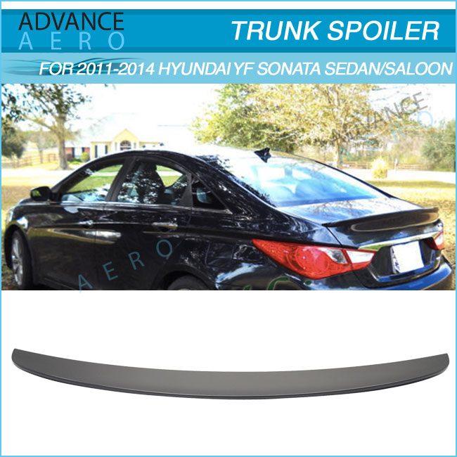 /"IN STOCK USA YF Sonata 4DR Sedan Rear Trunk Spoiler Unpainted ABS 11-14