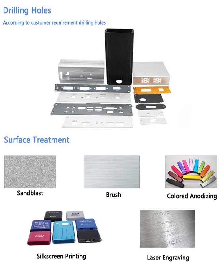 Outdoor CNC Aluminum Inverter Enclosure For PCB Meter Instrument