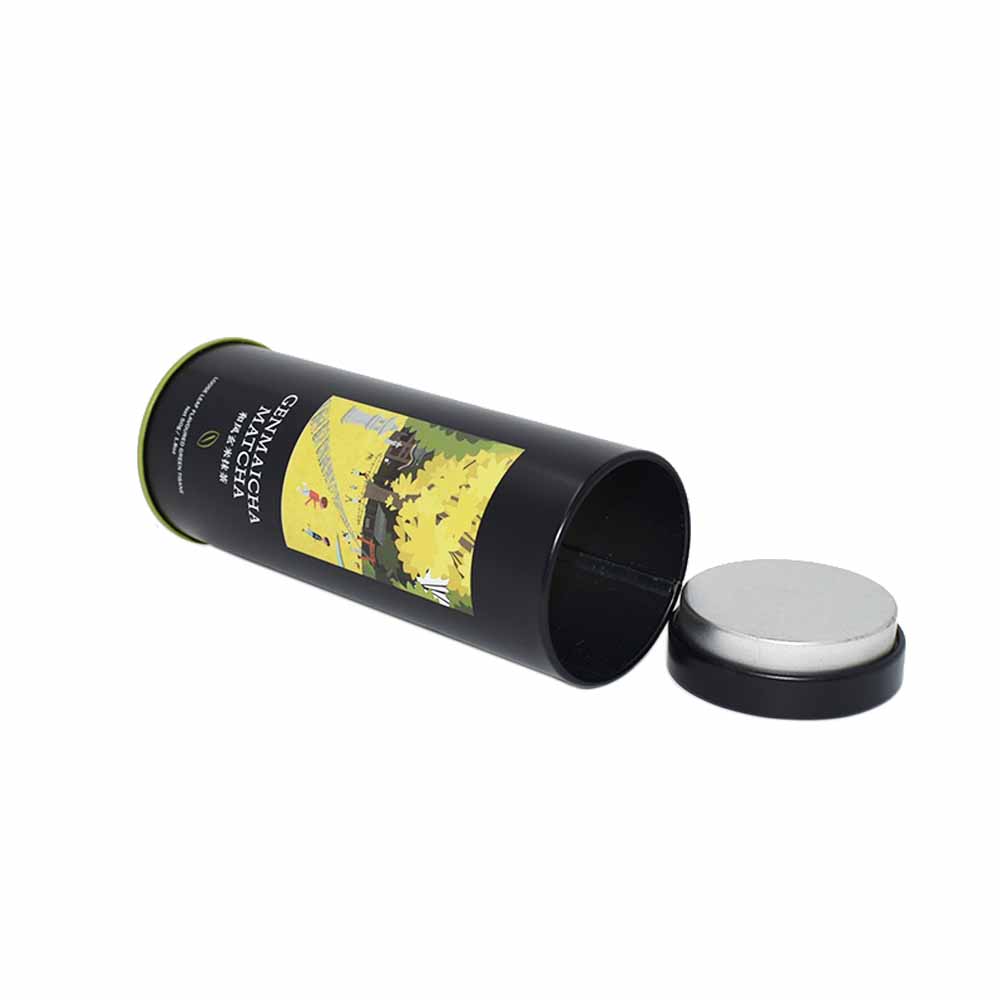 Оптовая продажа, низкая цена, Высококачественная пустая металлическая круглая жестяная коробка зеленого чая