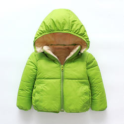 Novo outono inverno quente de pelúcia grosso casaco jaqueta casual criança bebê do bebê para venda