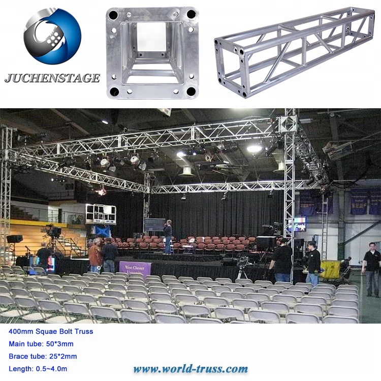 Заводская цена алюминиевая, стержневая система дисплей мм 400x400 мм Болт Винт коробка квадратная палитра фермы для DJ стенд, домашний театр системы