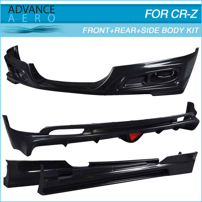 Fits 2011-2012 Honda CRZ Mugen Style ABS Front Bumper Lip Spoiler Bodykit