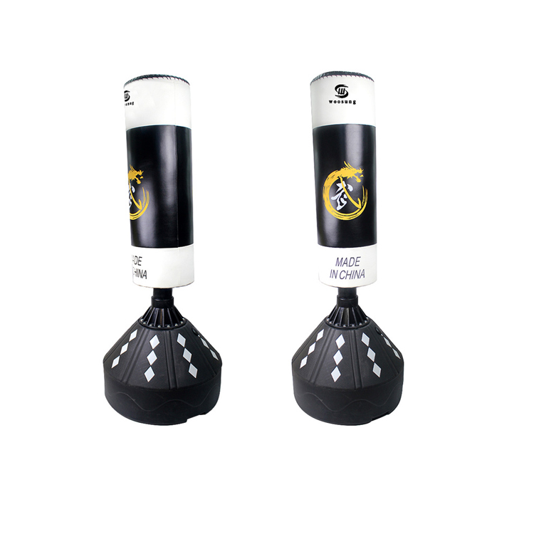 Sac de boxe gonflable Train Punching Stand Fitness Equipment Black 1.5m
