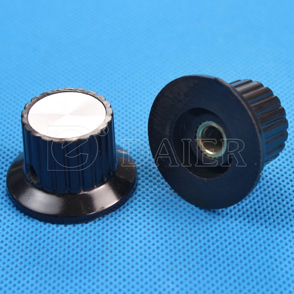 6mm MF-B03 Plastic Bakelite Knob with Volume Control for Potentiometer 33mm