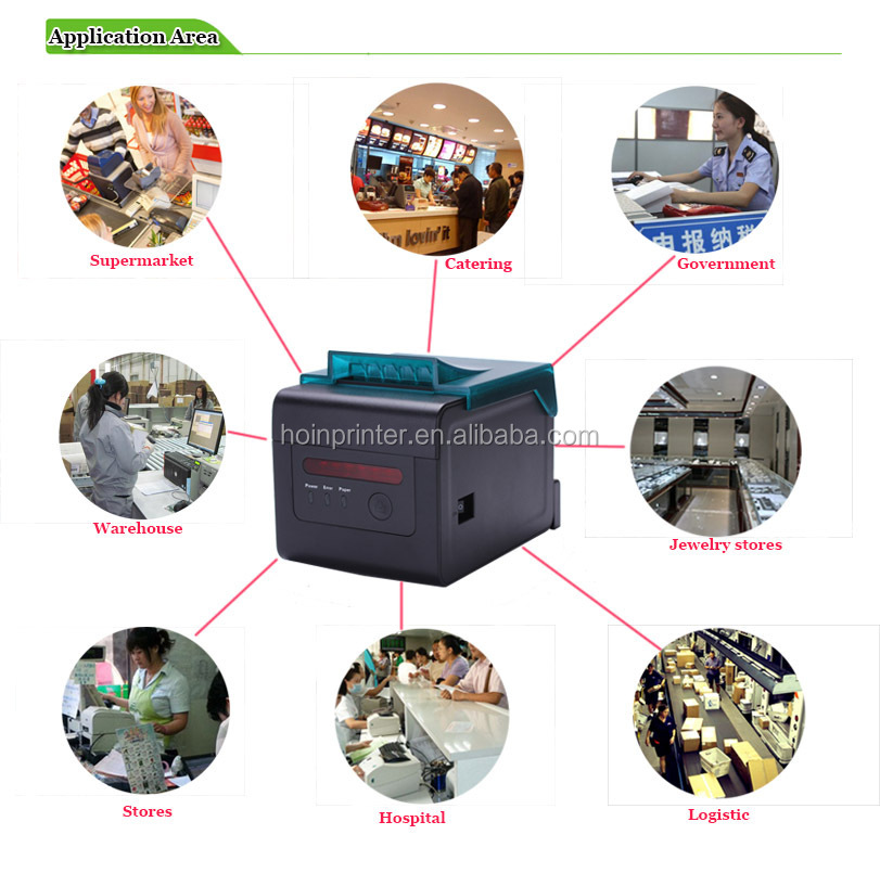 Hoin HOP-H801 80mm POS Thermal Printer 80mm With USB+Lan+Wifi