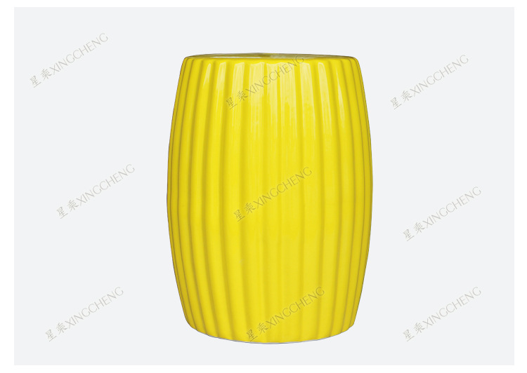Jingdezhen ceramic drum stool flower stand with different color for hotel and home decoration wholesale retail