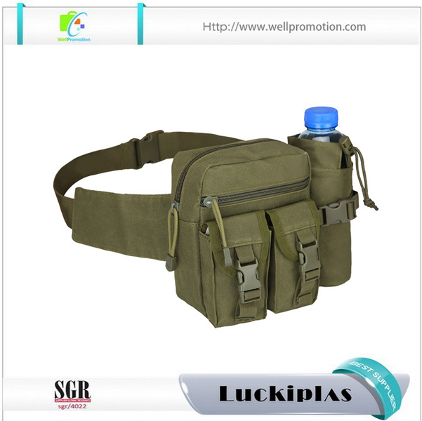 Marsupio fantasia in nylon mimetico impermeabile personalizzato con portabottiglie