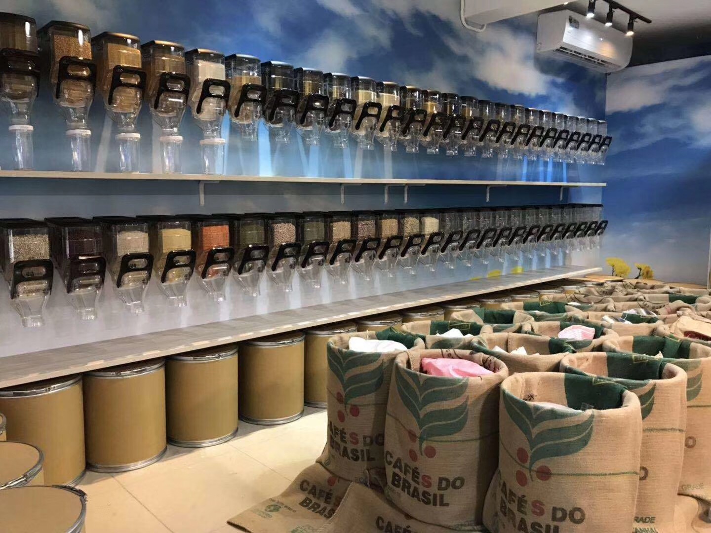 プロの重力ディスペンサーキャンディ & ナッツ卸売プラスチック