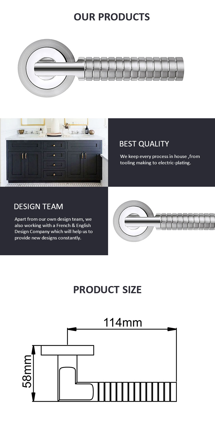 Custom Made Aluminum Door Handle Set Accessories