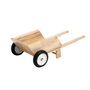 childs wooden wheelbarrow